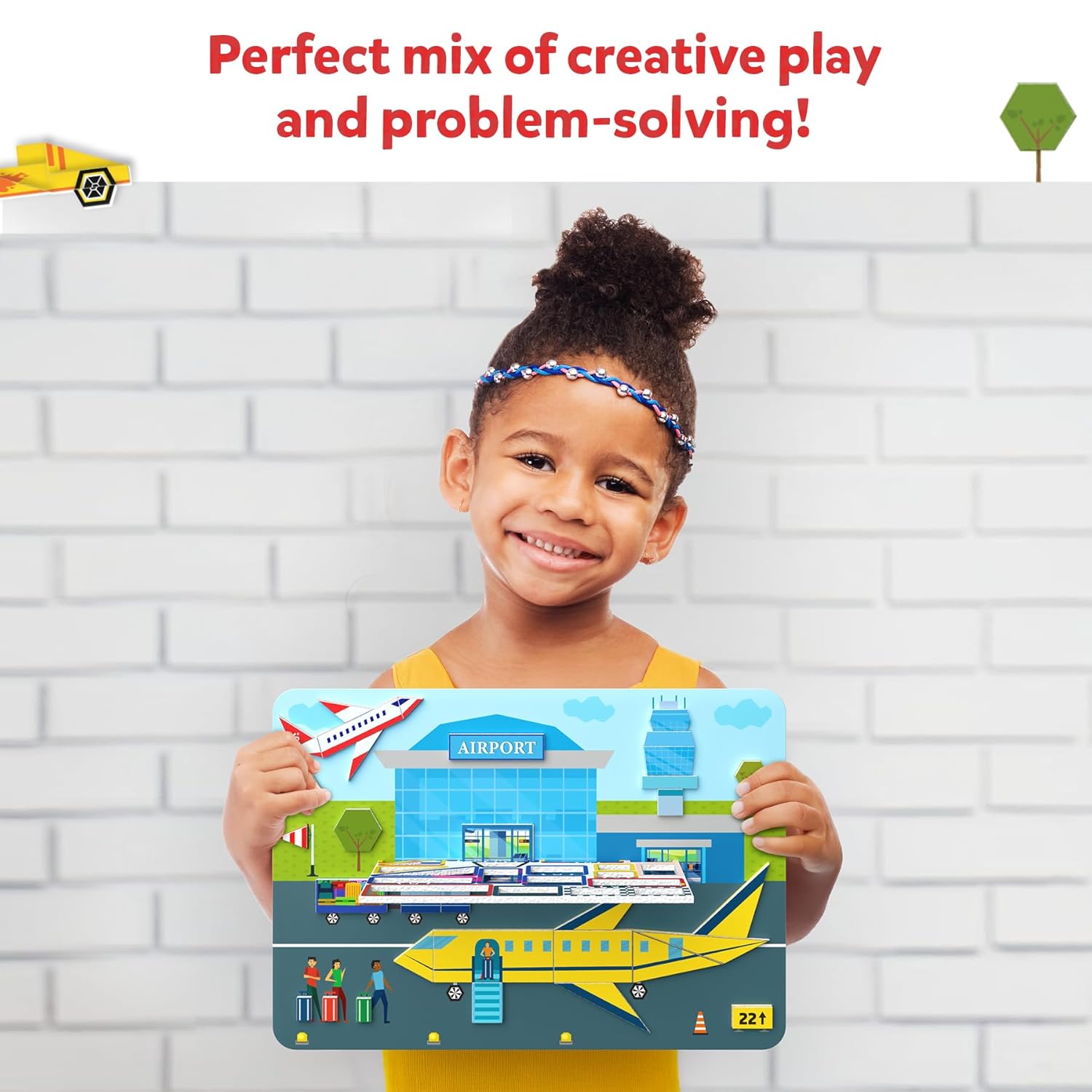Skillmatics Tangram Twist - Off We Go! No Mess Sticker Art Puzzle For Ages 8+