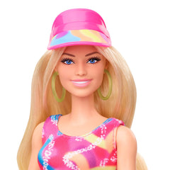 Barbie The Movie Doll Margot Robbie as Collectible Inline Skating Doll Wearing Leotard Biker Shorts and Inline Skates for Ages 3+