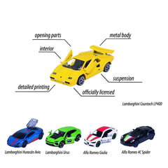 Majorette Dream Italian Vehicles Series 5 Car Gift Set For Kids Ages 3+