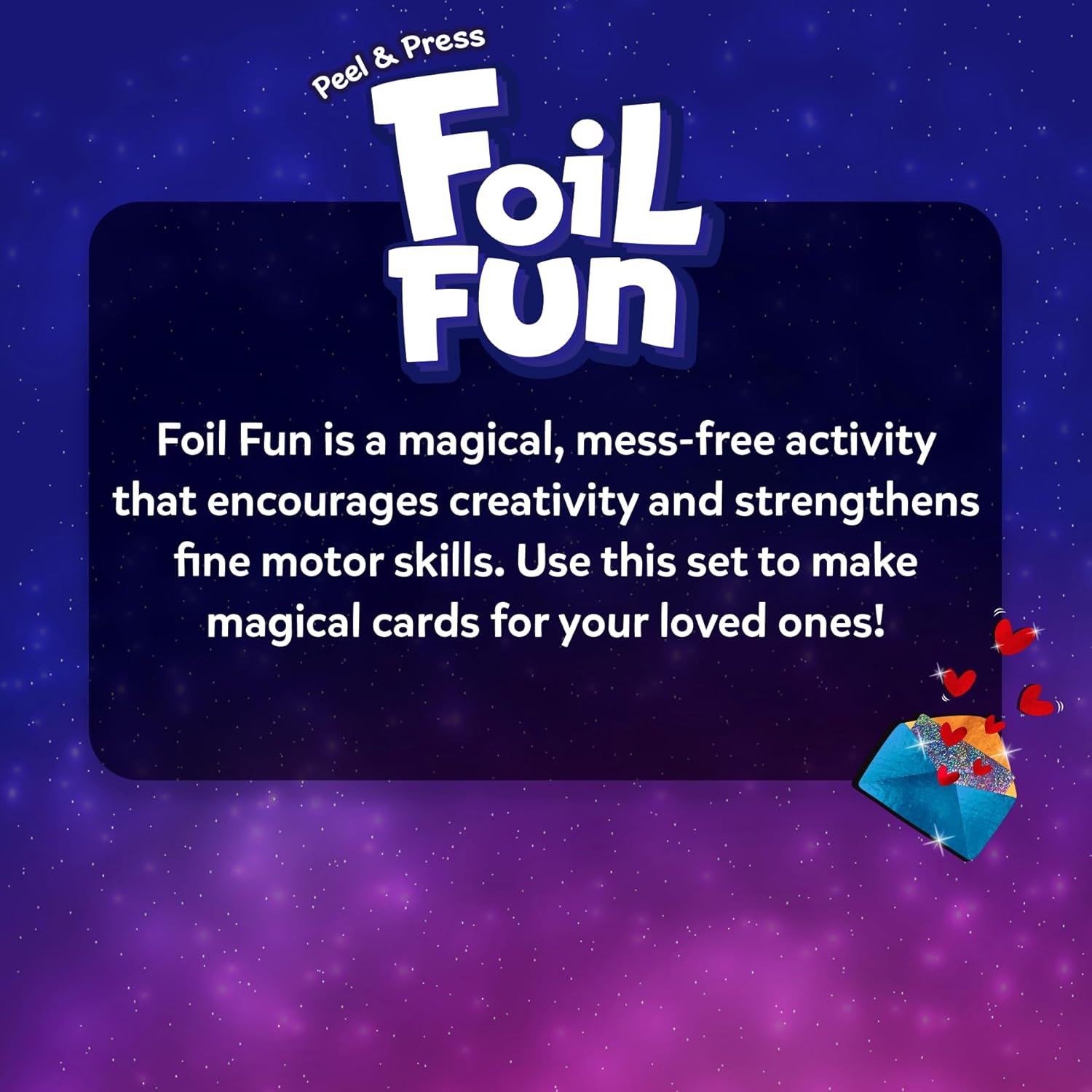 Skillmatics Foil Fun - A Magical Card Making Set Mess-Free Art Craft Kits for Kids Ages 4+