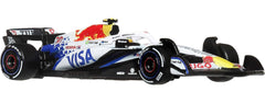 Hot Wheels Race Team Visa Cash App Racing Bulls F1 Team (#30) 1:64 Scale Premium Die-Cast Formula 1 Collectible Toy Race Car with Real Riders Tires & Metal/Metal Body & Chassis for Collectors