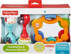 FISHER-PRICE Tambourine & Maracas Gift Set That Offers Shakin’, Rattlin’ and clackin’ Fun!