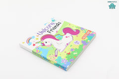 Booktopus Square Puzzle Board Book - Unicorn Friends Learning Puzzle with Easy Grip Pieces - Educational Toys for Kids 4+