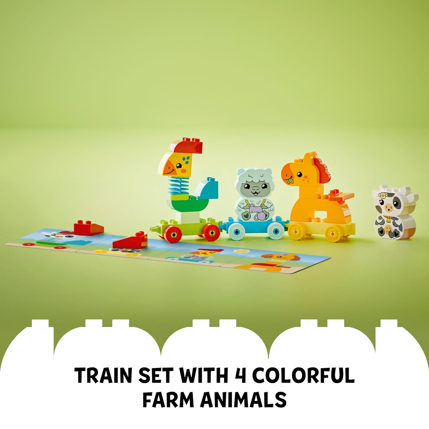 LEGO DUPLO My First Animal Train Nature Building Kit for Ages 2+