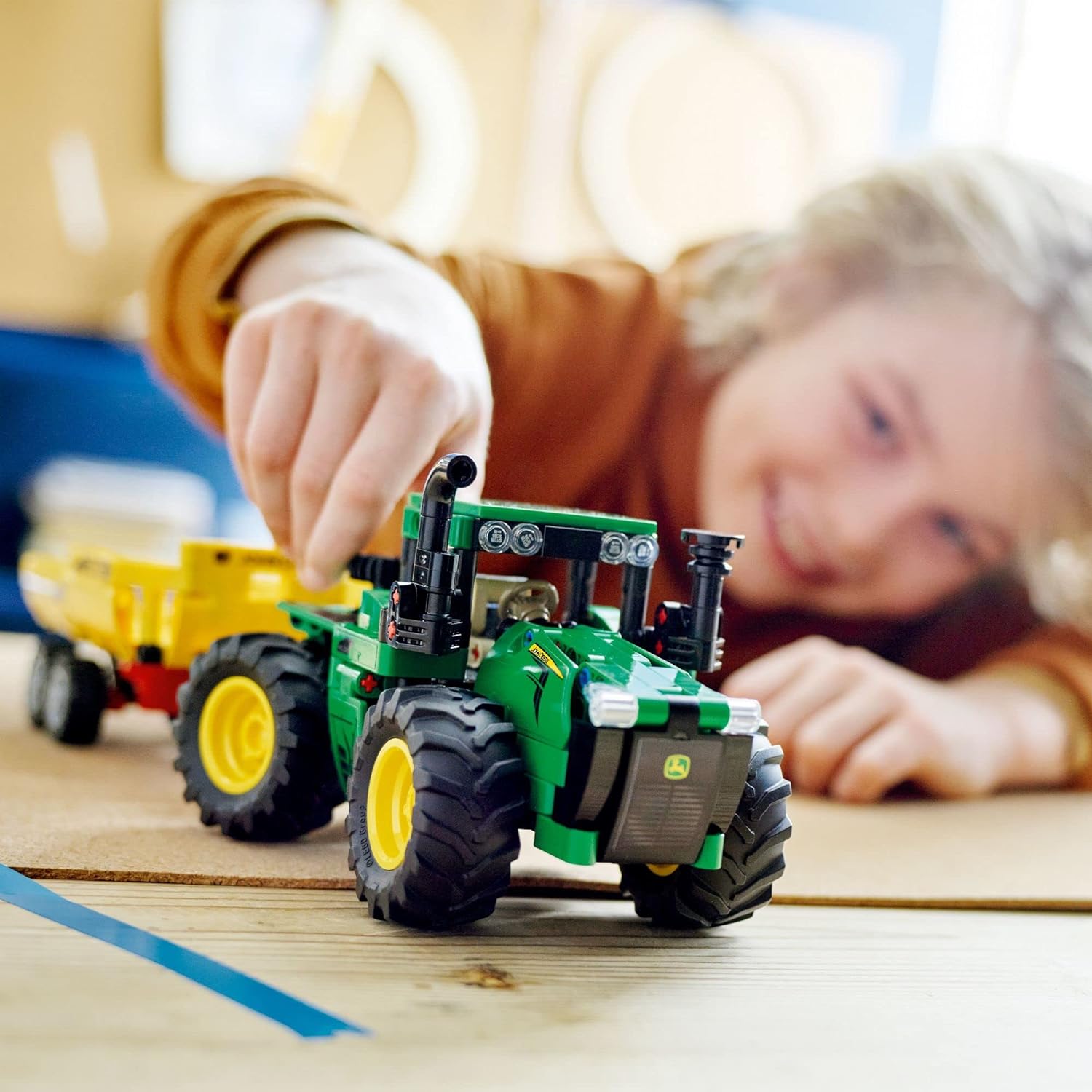 LEGO Technic John Deere 9620R 4WD Tractor Set Building Kit for Ages 8+