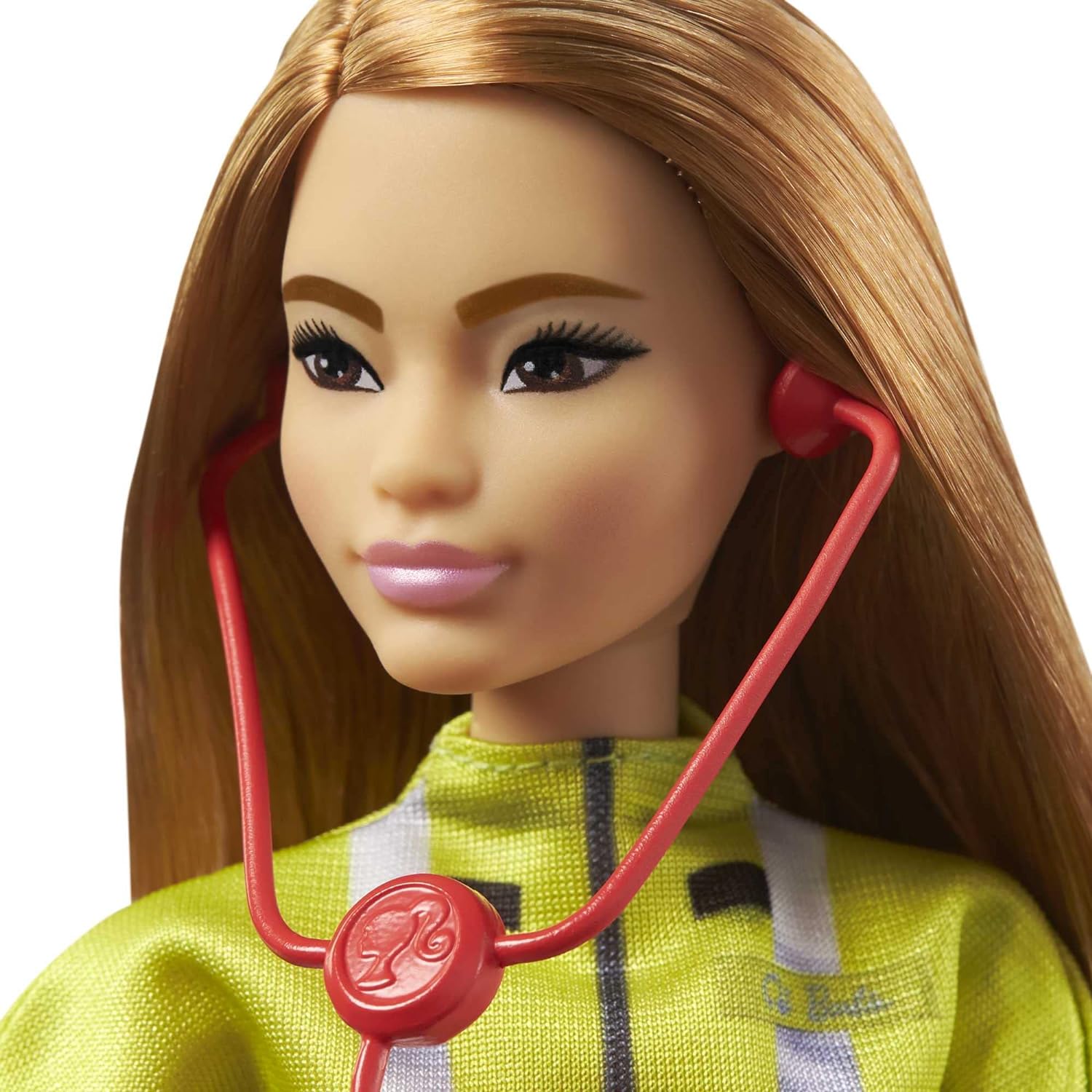 Barbie Paramedic Petite 12 Inch Fashion Doll with Brunette Hair, Stethoscope, Medical Bag & Accessories