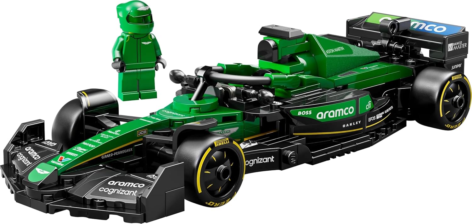 LEGO Speed Champions Aston Martin Aramco F1 AMR24 Race Car Building Kit For Ages 10+