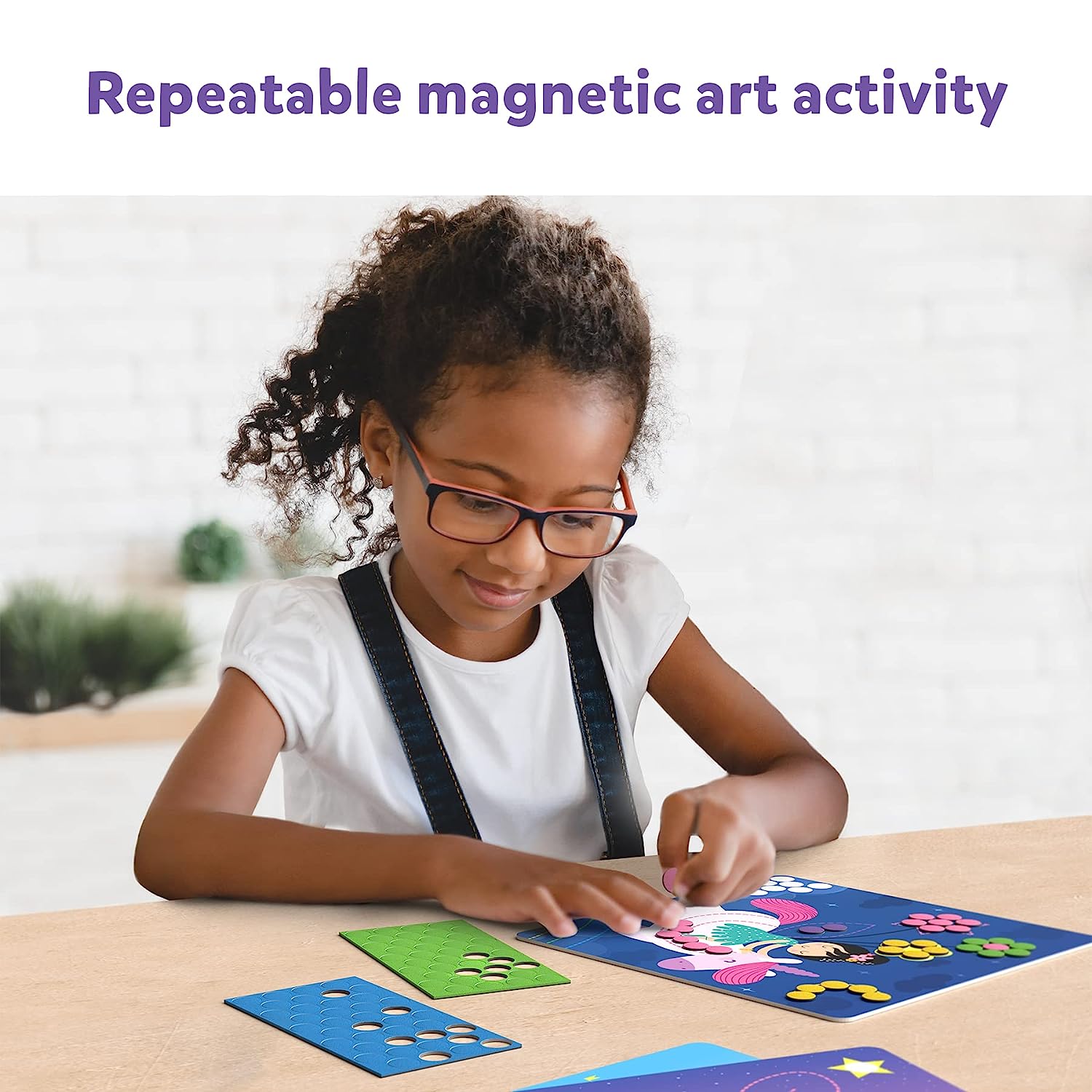Skillmatics Dot It with Magnets - Unicorns & Princesses DIY Art Activity Gift Kit for Ages 3-7 Years