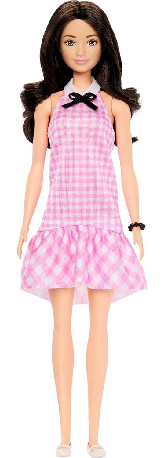 Barbie Fashionistas 65th Anniversary Doll #223 with Blonde Wavy Hair Wears Totally Hair-Inspired Dress & Accessories for Ages 3 Years & Up