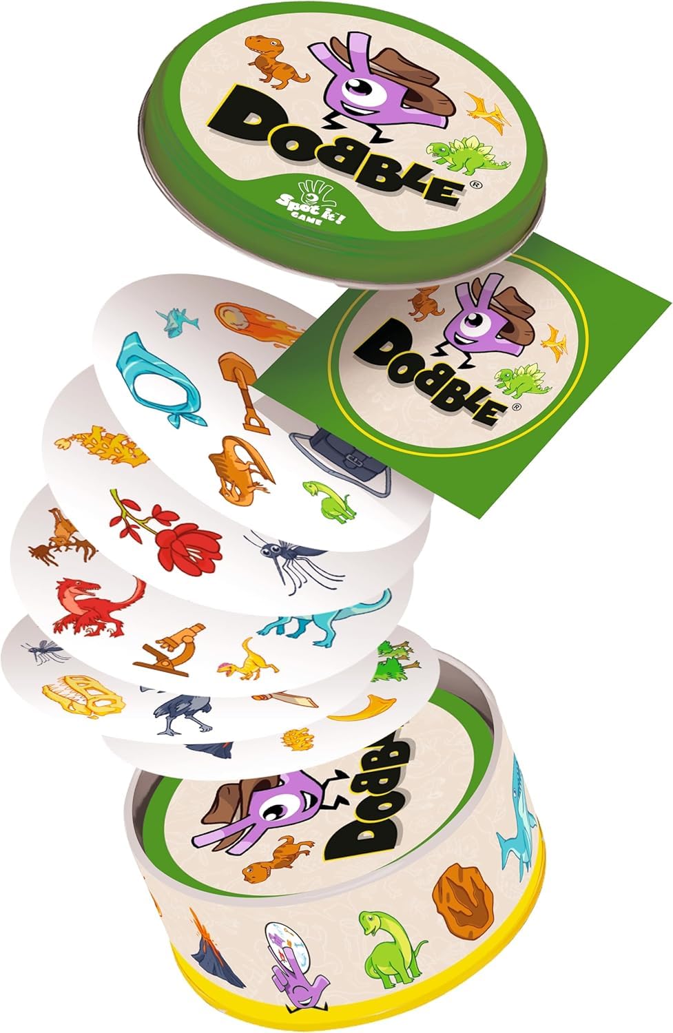 Funskool Asmodee Dobble Dinosaurs Family Card Game, 2-8 Players, For Ages 4 Years & Up