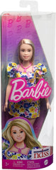 Barbie Fashionistas Doll with Down Syndrome Wearing Floral Dress #208 for Kids Ages 3+ (HJT05)