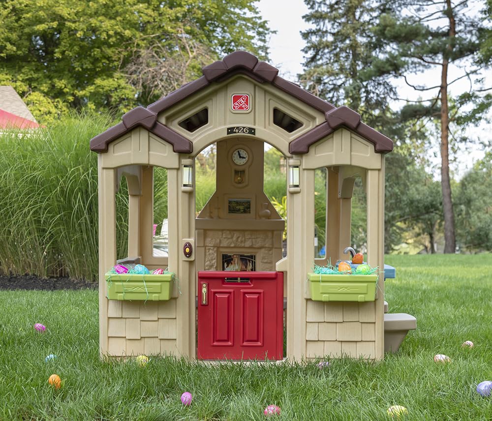 Outdoor Playhouse Step Charming Cottage Instructions Step2 Happy
