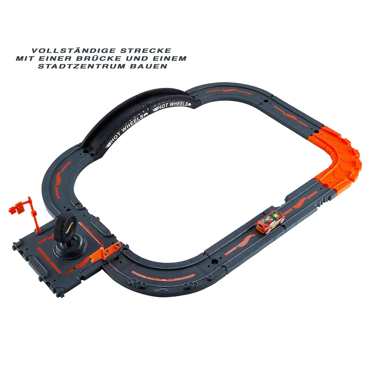 Buy Hot Wheels City Track Pack, 10 Piece Set Includes Track Base