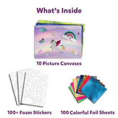 Skillmatics Foil Fun Unicorns & Princesses - Art & Craft DIY Activity Kits for Ages 4 to 9 Years