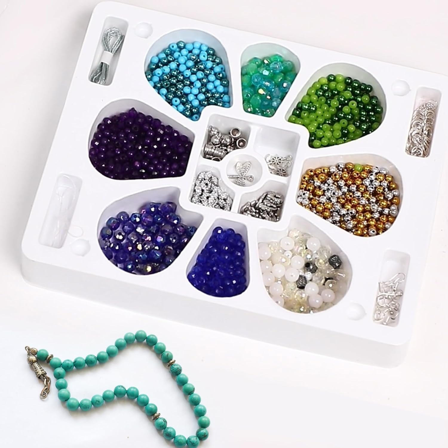 FLO Toys Beads Of Beauty: Scarlet Blue Diy Fashion Kit For Kids Ages 8+