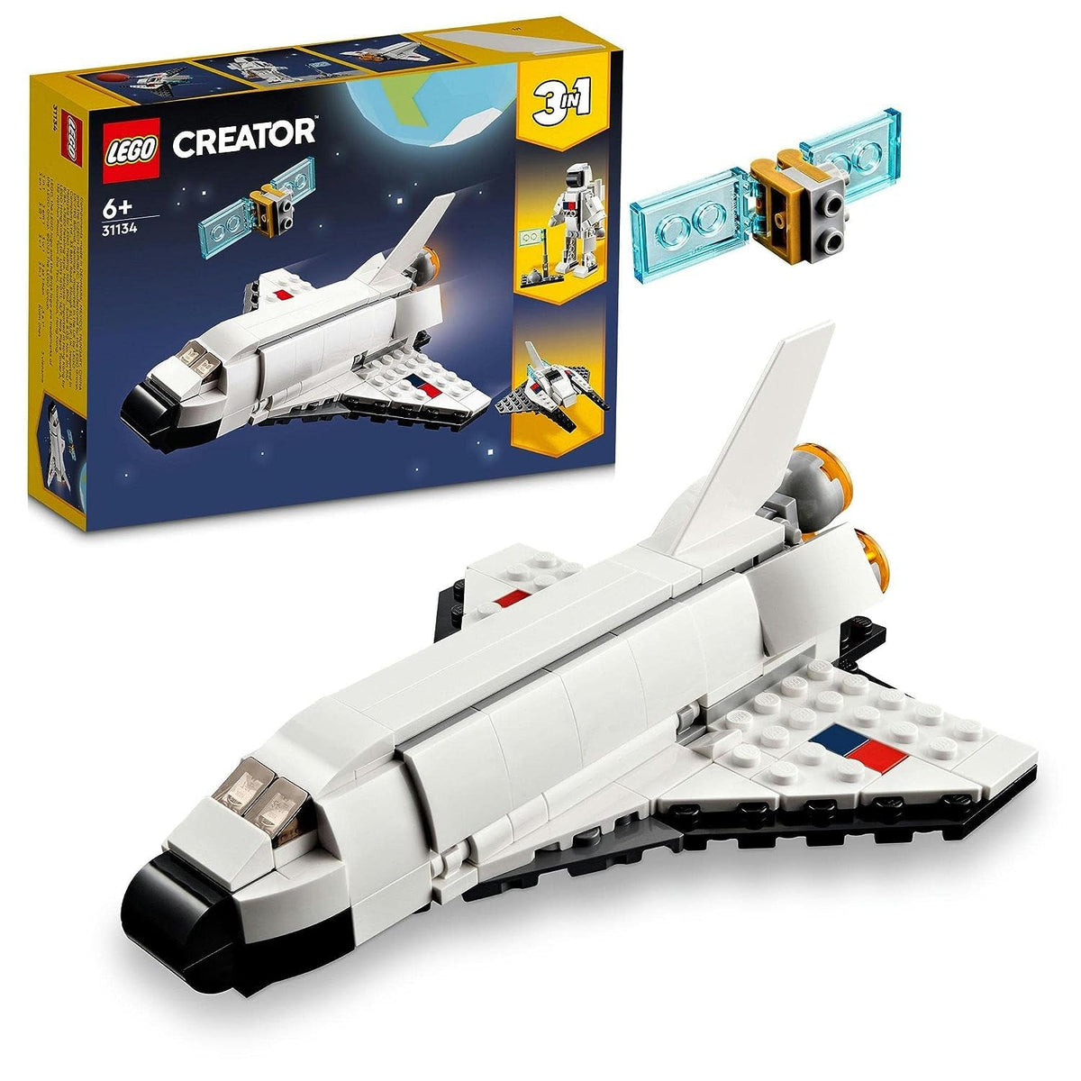LEGO Creator 3In1 Space Shuttle Building Kit for Ages 6+