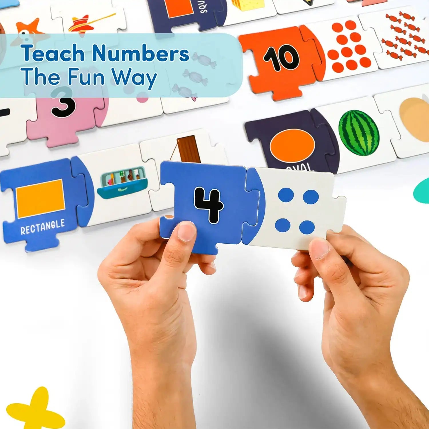 Mittimate Number & Shape Jigsaw Puzzle Game for Kids Age 2 to 4 Old I 54 Pieces Educational Puzzle Toy I Birthday Gift for Children