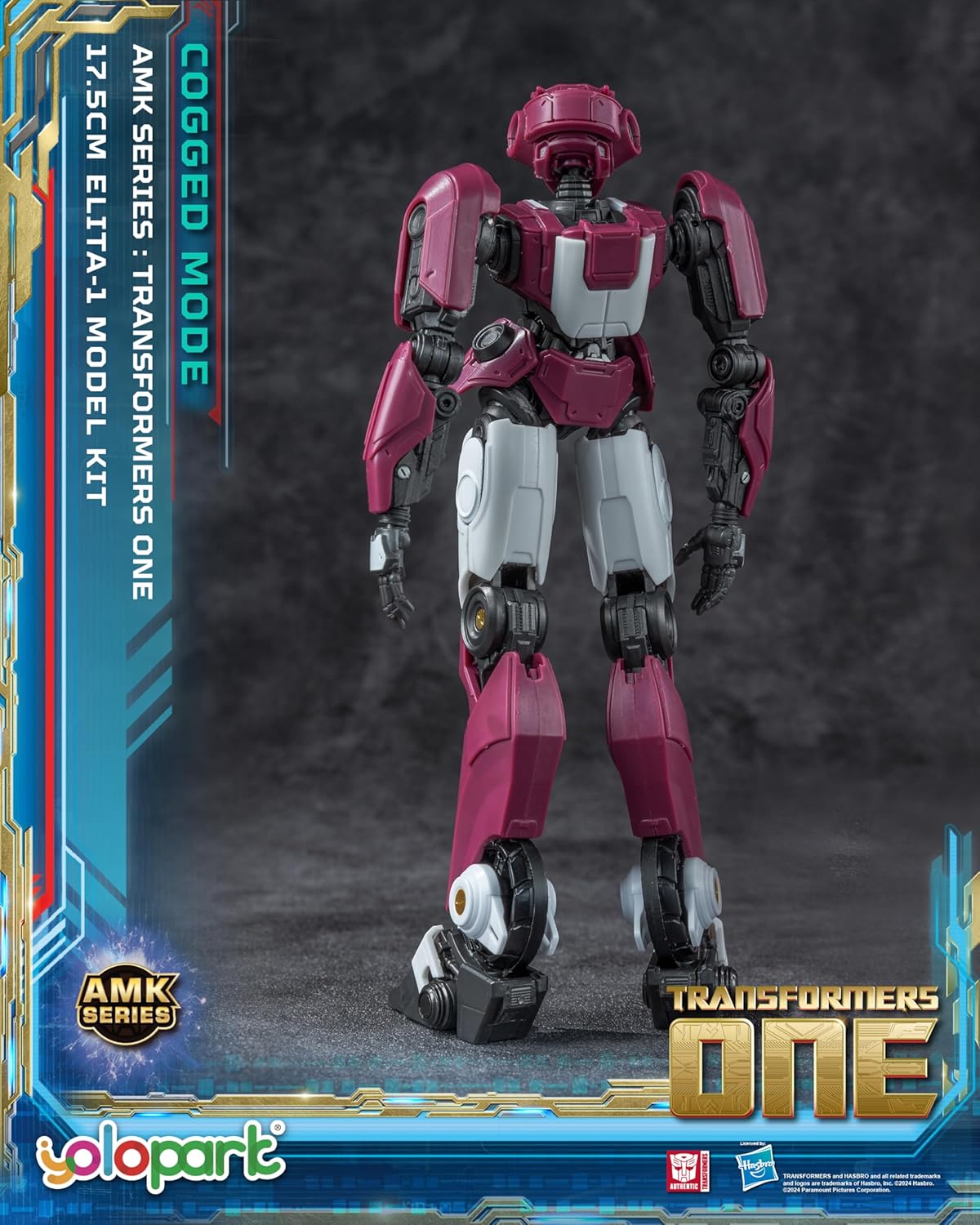 Transformers ONE Elita Cogged Bot Mode Action Figure Kit For Kids and Collectors