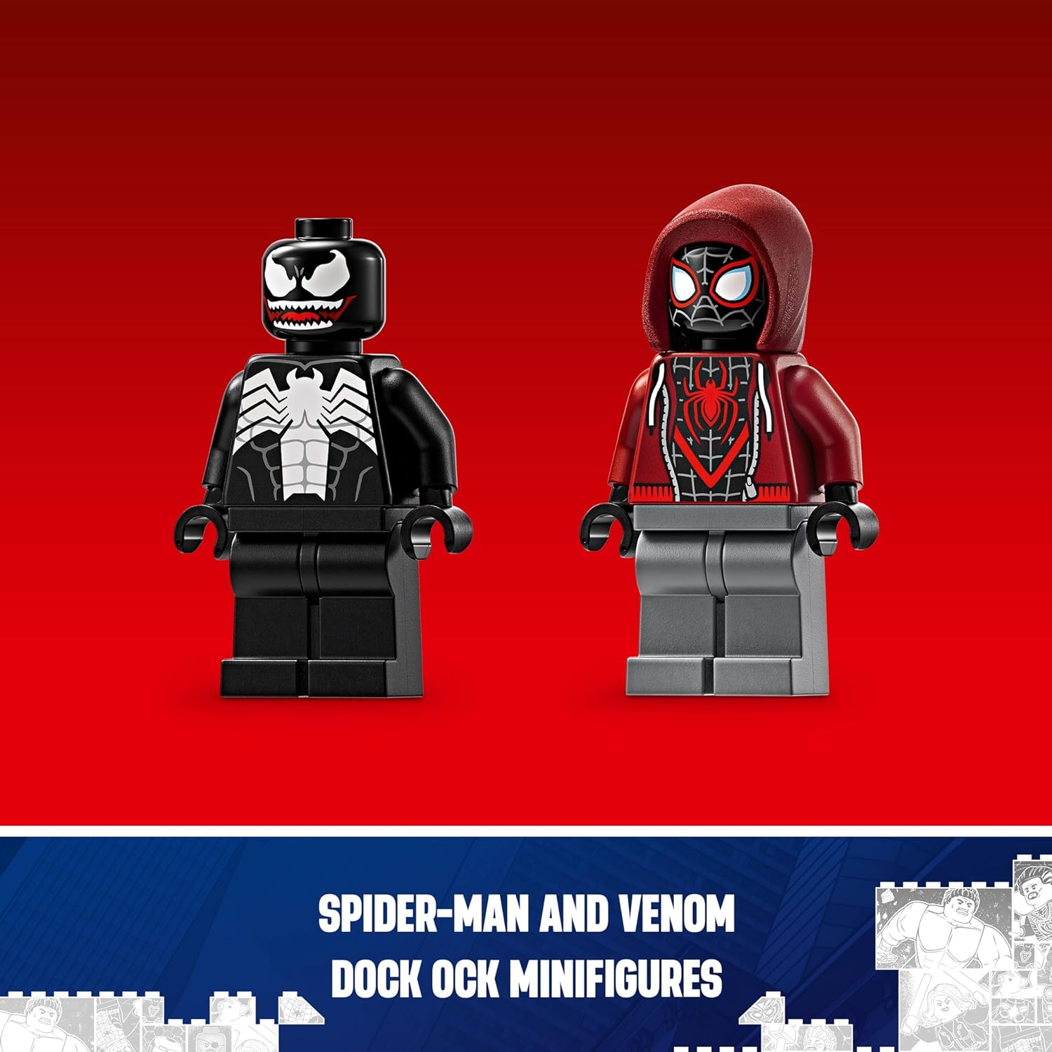 LEGO Marvel Venom Mech Armor vs. Miles Morales Building Kit For Ages 6+