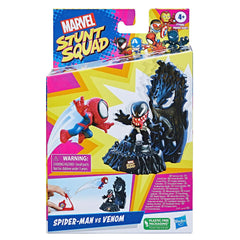 Marvel Stunt Squad 1.5-Inch Spider-Man vs. Venom Playset For Kids Ages 4 Years And Up