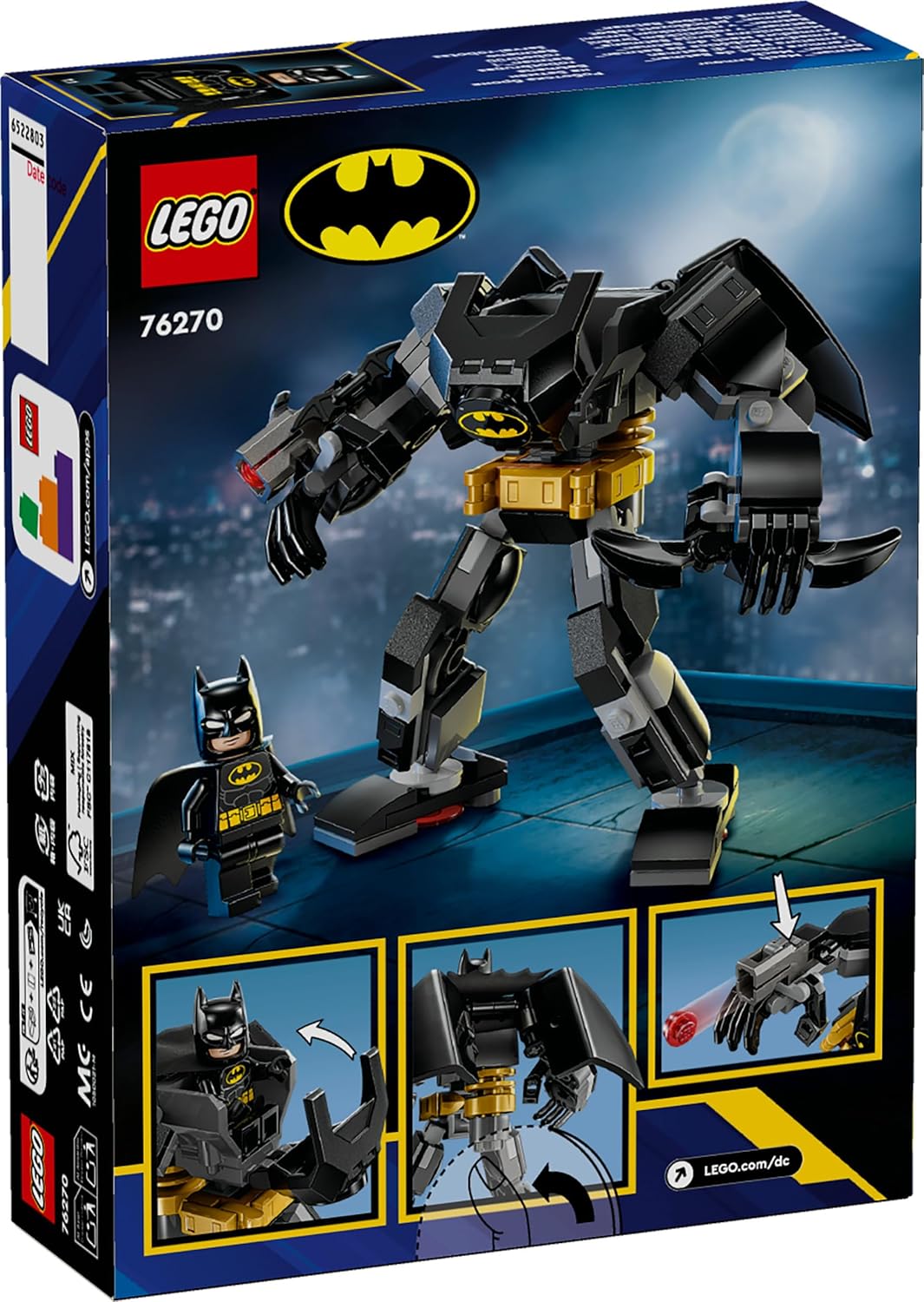 LEGO DC Batman: Batman Mech Armor Super-Hero Toy Set for Ages 6+