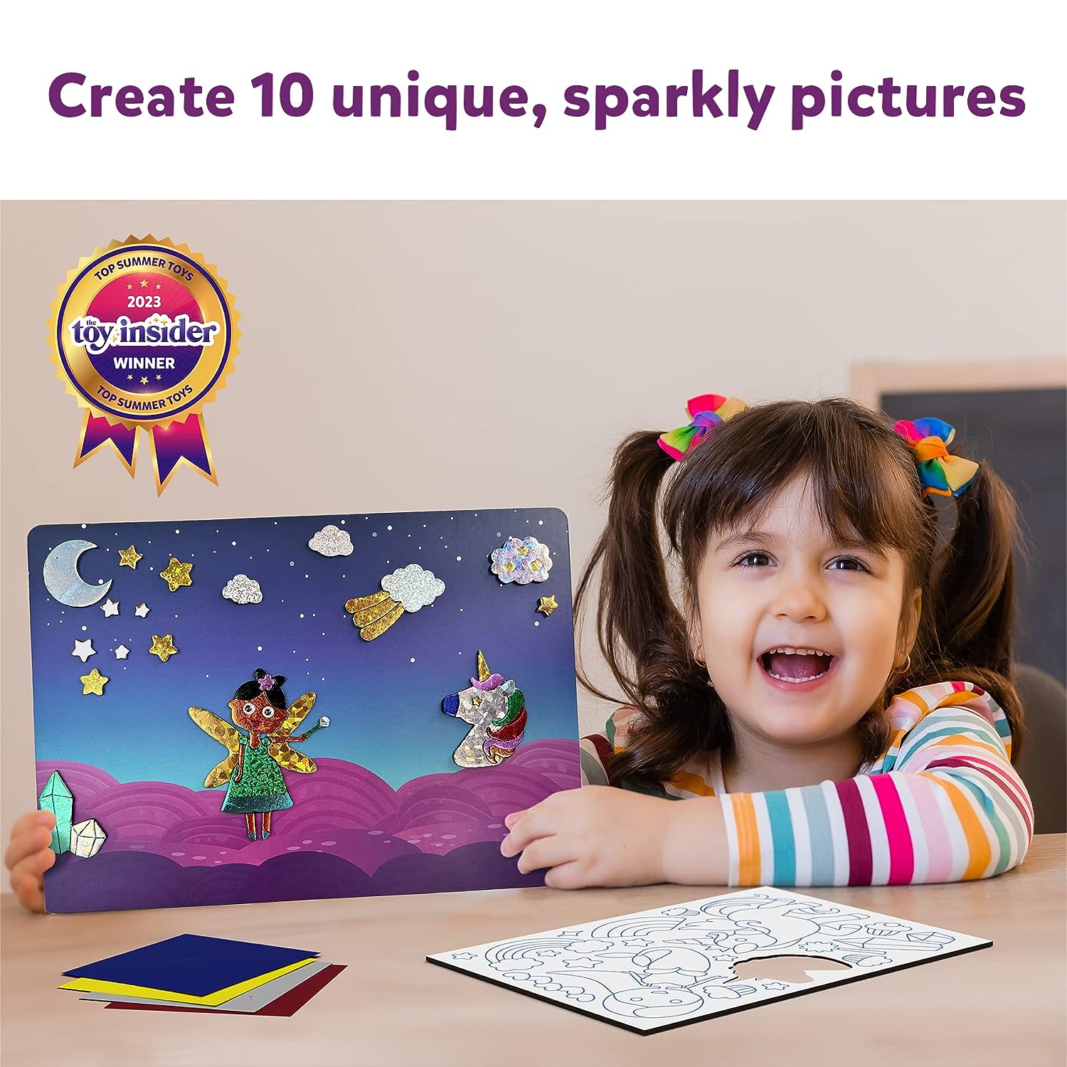 Skillmatics Foil Fun Unicorns & Princesses - Art & Craft DIY Activity Kits for Ages 4 to 9 Years