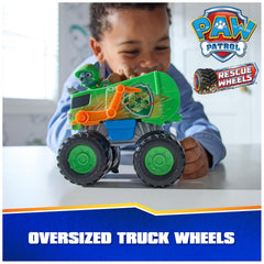Paw Patrol Rocky Rescue Wheels - Collectable Action Car Figure For Kids 3 Years and Above