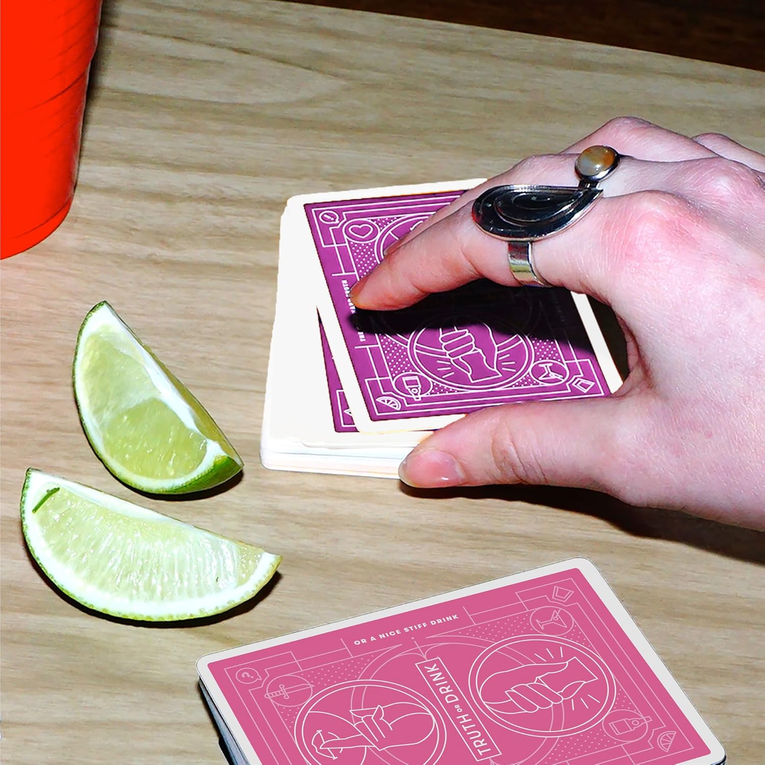 Hasbro Gaming Truth or Drink Bachelorette Party Edition | Adult Party Game |108 Revealing and Hilarious Questions for Girls Nights Out or in For Ages 21+
