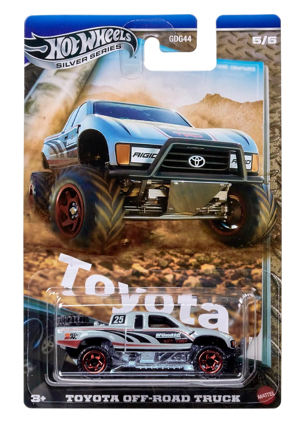 Hot Wheels 2025 Toyota Silver Celebration Series 1:64 Scale - Set Of 5 Cars