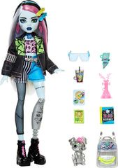 Monster High Frankie Stein Doll with Watzie Pet with Accessories for Kids Ages 4+