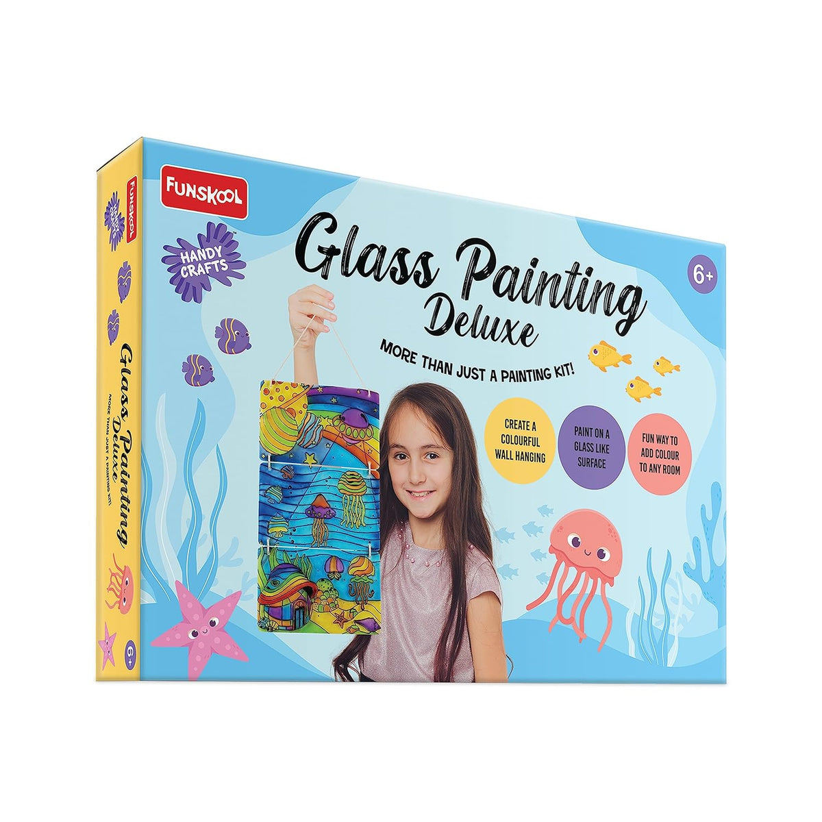 Funskool Craft Buy Funskool Handycrafts Glass Painting Deluxe Arts and Crafts Kit for ...
