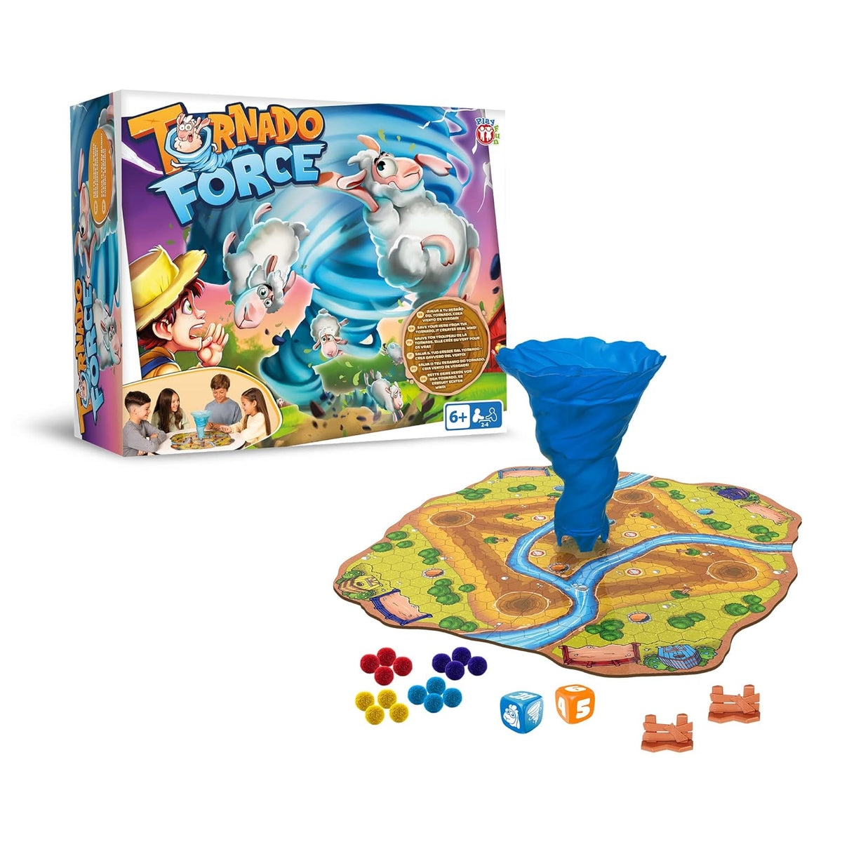 Funskool Play Fun Tornado Force 2-4 Players, Strategic Board Game for Boys and Girls, Family Game