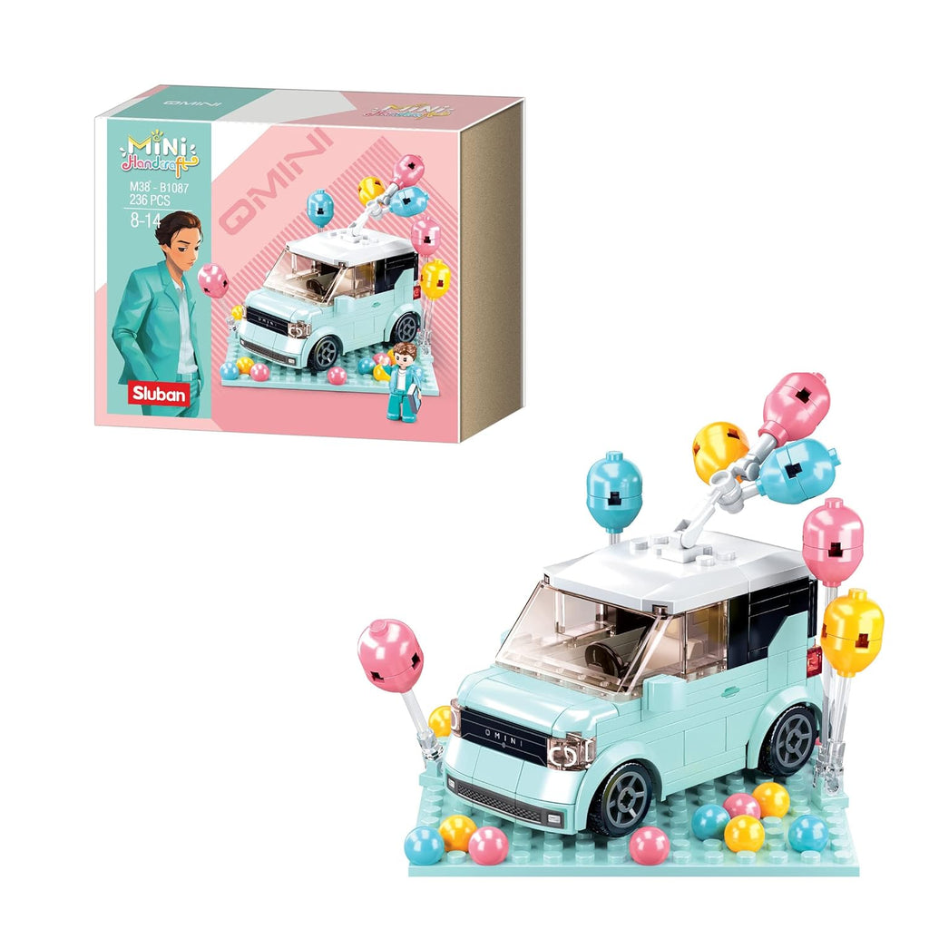 Sluban Mini Handcraft-Mini Car Building Blocks For Ages 8+