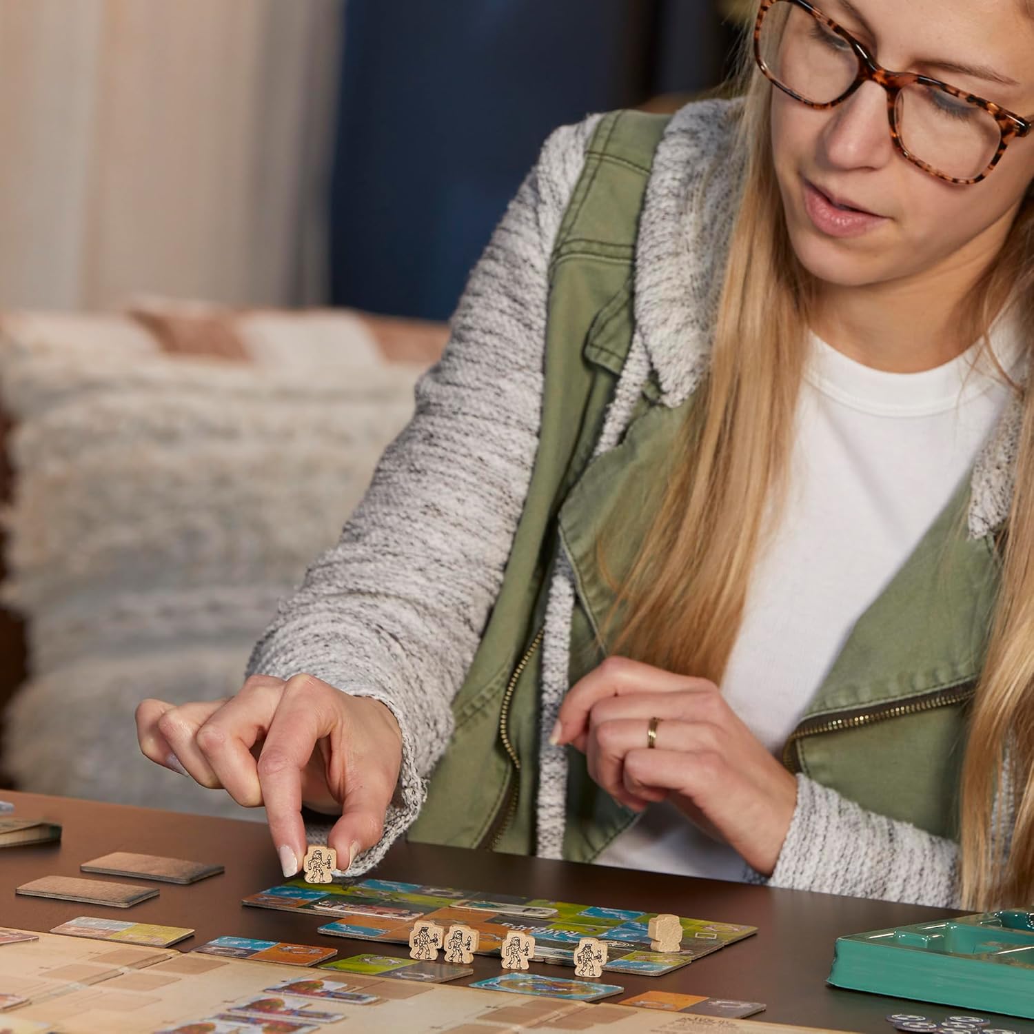 Hasbro Gaming Life in Reterra - A Community (Re) Building Strategy Board Game for Adults and Families for Ages 10+
