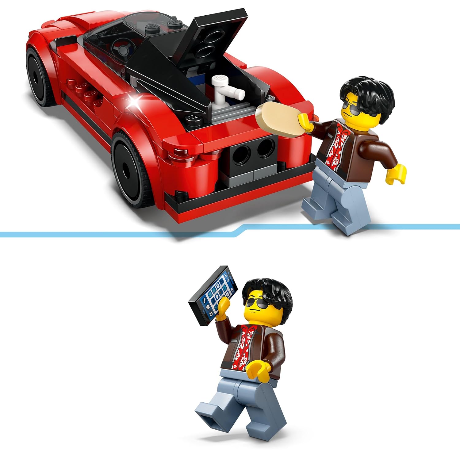 LEGO City Red Sports Car Supercar Toy Vehicle Building Kit For Ages 5+