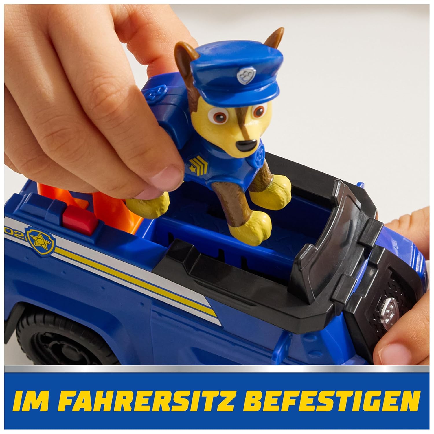 Paw Patrol Chase Police Car Vehicle with Removable Chase Action Figures for Kids Ages 3+
