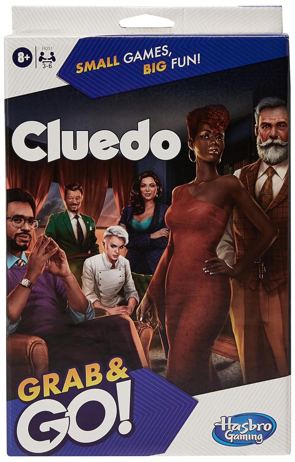 Hasbro Gaming Cluedo Grab and Go Portable Travel Game for 3-6 Players Ages 8 and Up