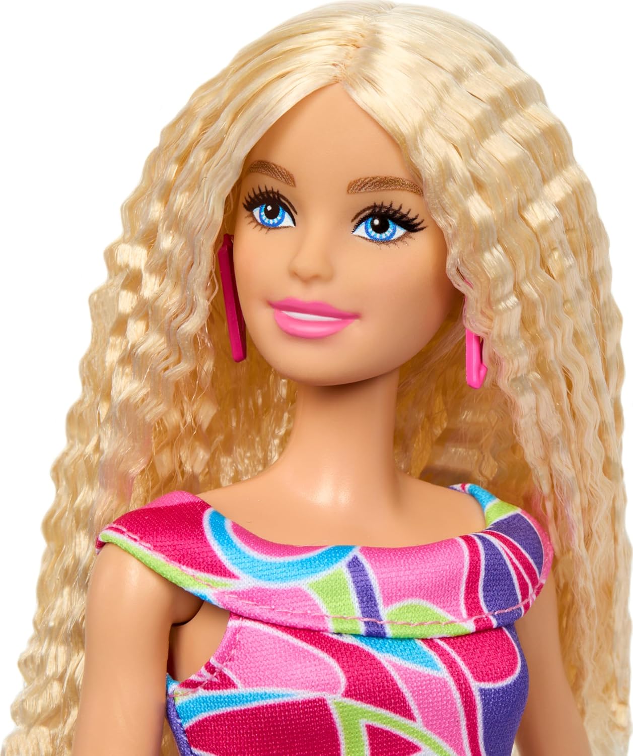 Barbie Fashionistas 65th Anniversary Doll #223 with Blonde Wavy Hair Wears Totally Hair-Inspired Dress & Accessories for Ages 3 Years & Up
