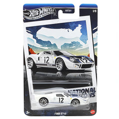 Hot Wheels 2025 Retro Racing Club Silver Celebration Series 1:64 Scale Ford GT-40 with Exclusive Wheels & Collectible Race-Inspired Packaging