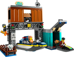 LEGO City Police Speedboat and Crooks’ Hideout Building Kit For Ages 6+