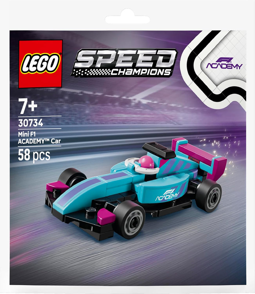 LEGO Speed Champions Mini F1 ACADEMY Car Building Kit For Ages 7 Years &amp; Up