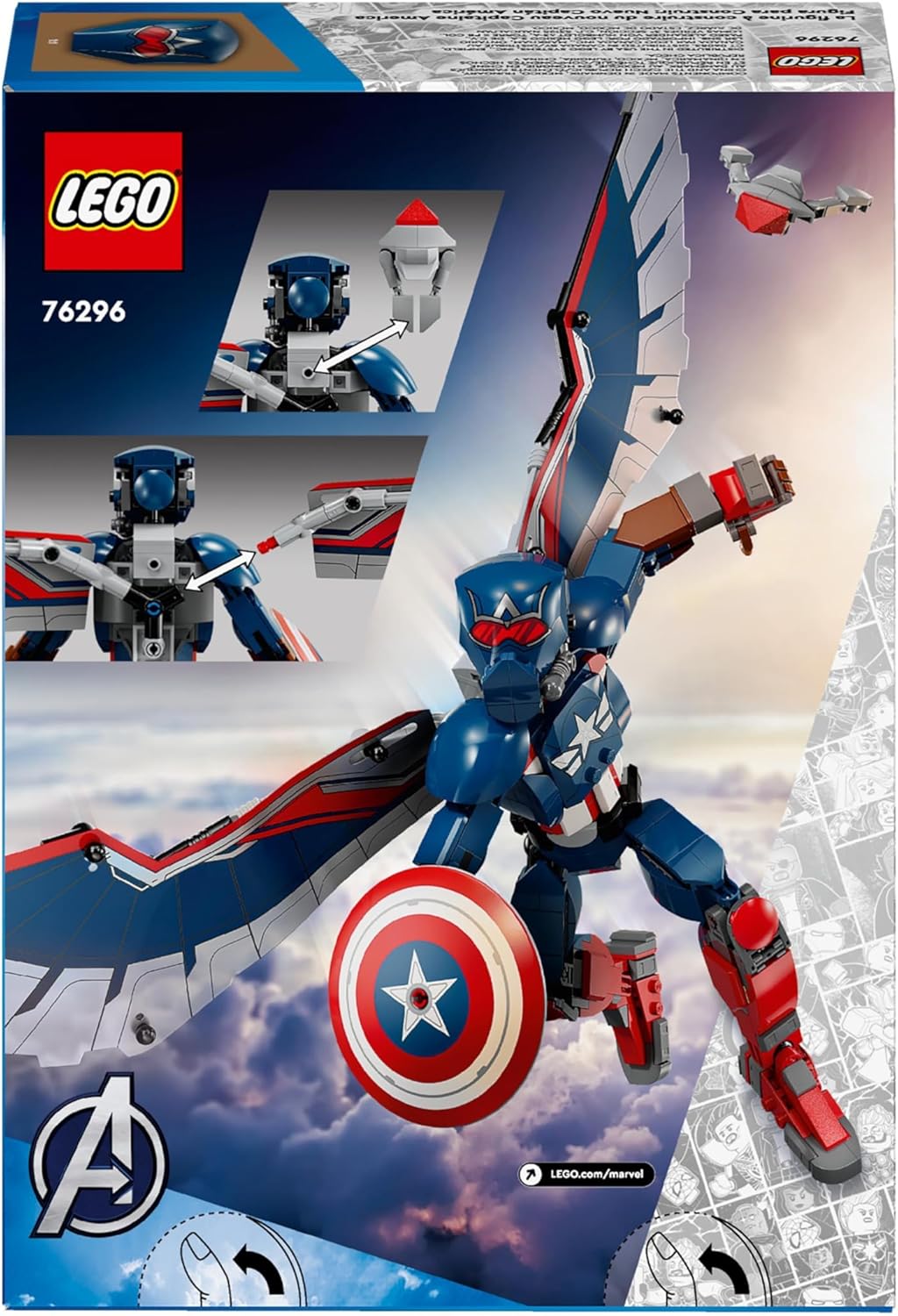 LEGO Marvel New Captain America Building Kit For Ages 8+