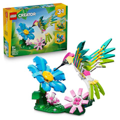 LEGO CREATOR 3IN1 Wild Animals: Colorful Hummingbird - Rebuilds into a Butterfly or Fish Building Kit For Ages 8 Years & Up