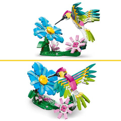 LEGO CREATOR 3IN1 Wild Animals: Colorful Hummingbird - Rebuilds into a Butterfly or Fish Building Kit For Ages 8 Years & Up