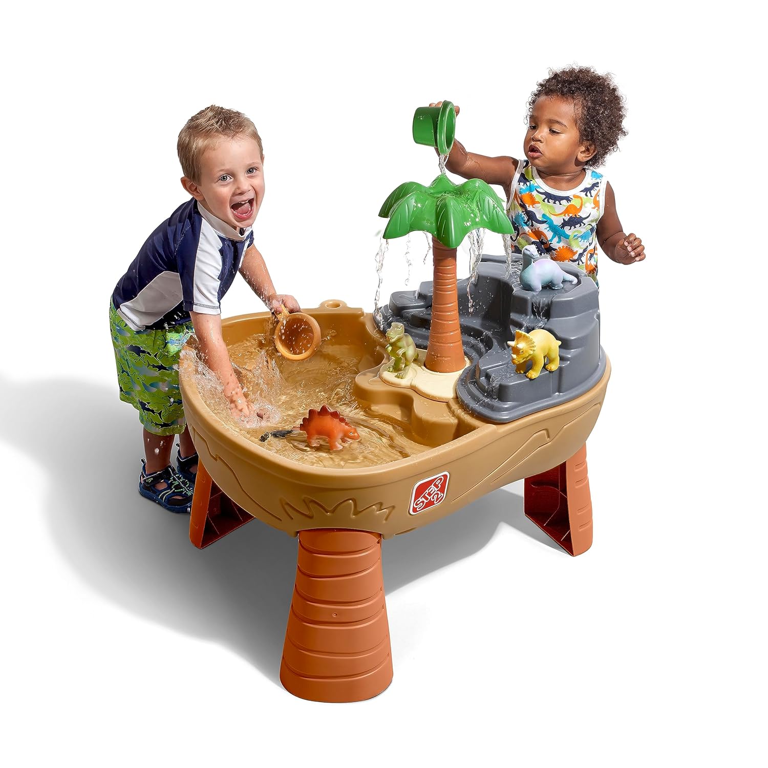 Step2 Dino Dig Sand & Water Table | Kids Water Play Table with Toy Accessory Set