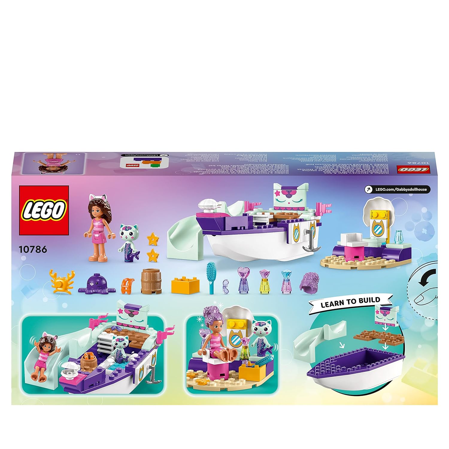 LEGO Dreamworks Gabby & Mercat’s Ship & Spa Building Kit for Ages 4+