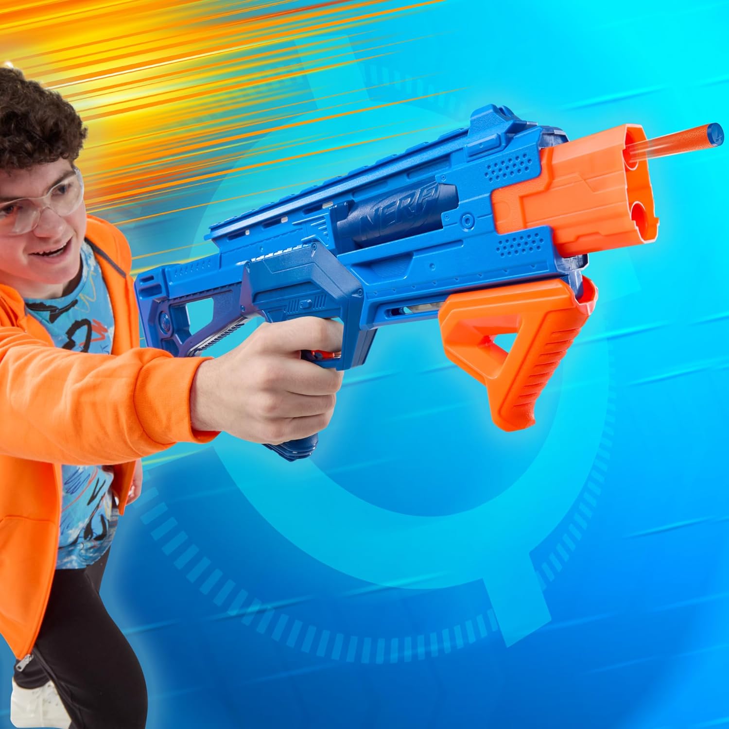 Nerf N Series Double Impact Blaster with 12 Official Nerf N1 Darts Compatible Only with Nerf N1 Blasters Pump Action Priming Ages 8 Years & Up