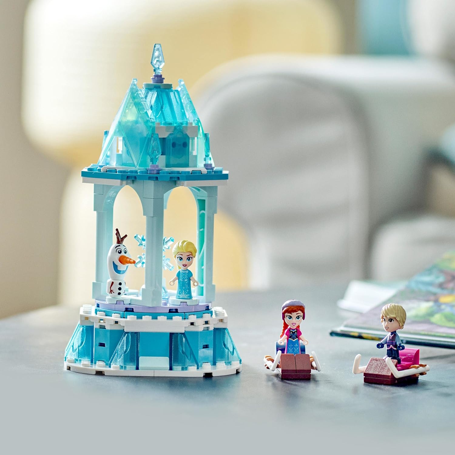 LEGO Disney Anna and Elsa’s Magical Carousel Building Kit for Ages 6+