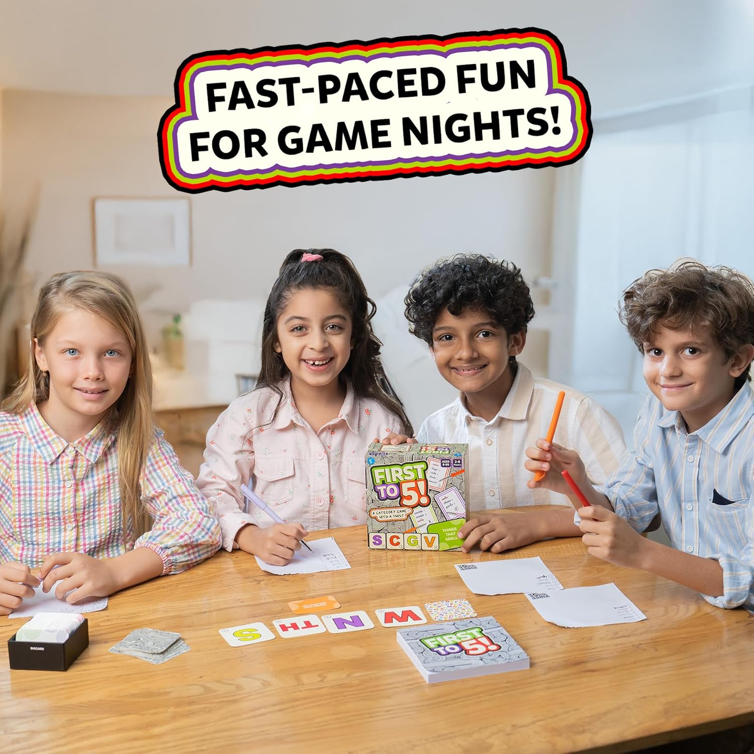 Skillmatics First to 5 Game with a Twist For Kids Ages 8+