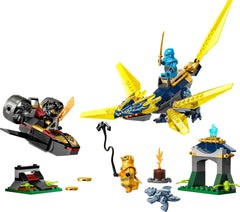 LEGO Ninjago Nya and Arin's Baby Dragon Battle Building Kit For Ages 4+